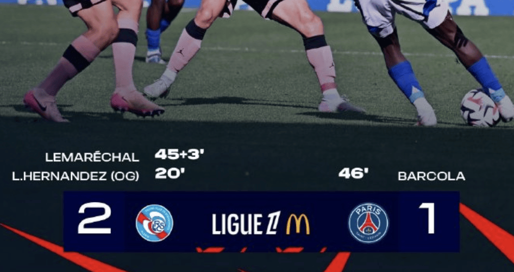 果然！巴黎爆冷输球！法甲斯特拉斯堡2-1巴黎，文章预测5连胜