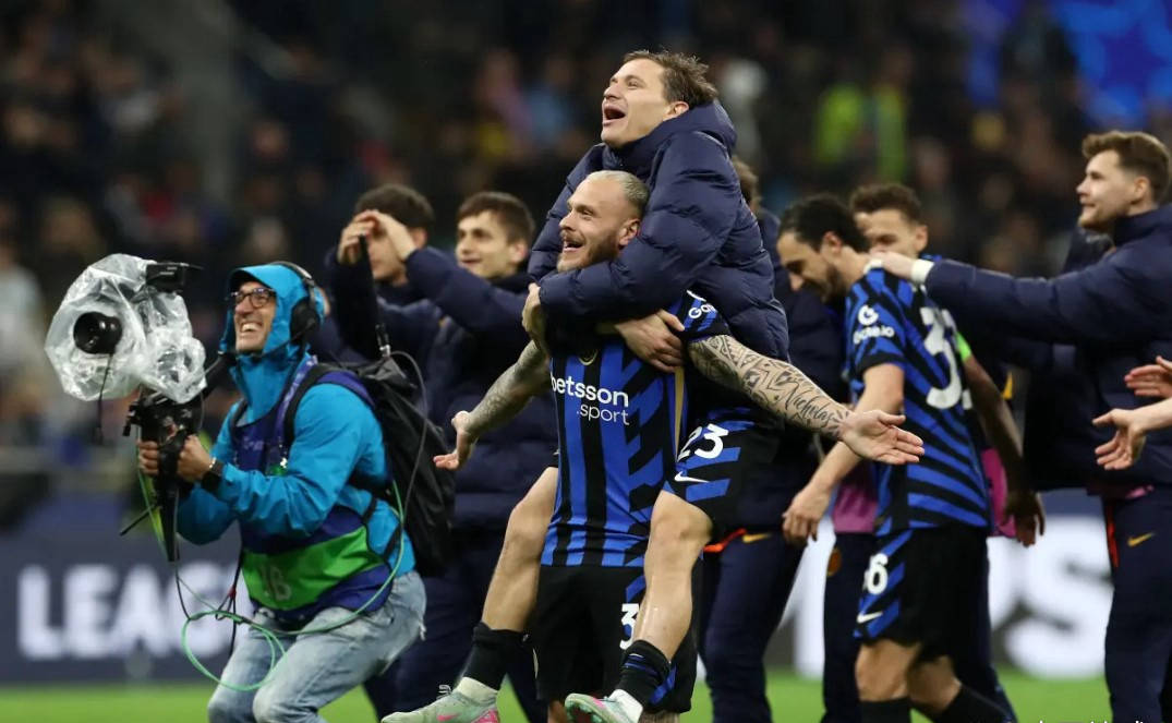 国米超越阿森纳，位居欧足联俱乐部排名榜首